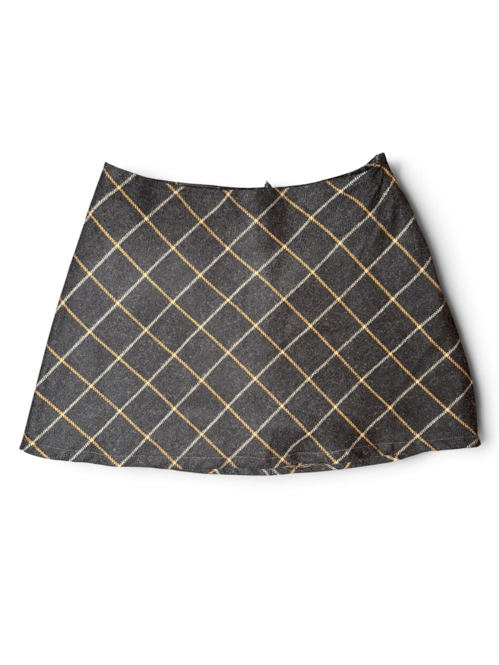 ARGYLE PLAID BROWN WOOL SKIRT HIGH WAISTED MINI 🤎🤎